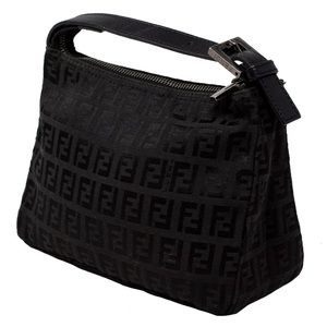 Fendi Mini Black Zucchino Top Handle Bag